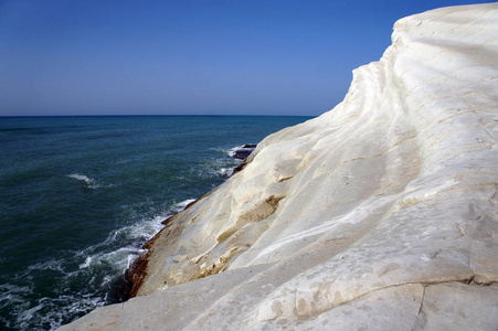 土耳其楼梯 Scala dei Turchi 在意大利的西西里岛，阿格里真托