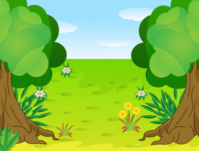 夏日风景树与蓝蓝的天空带上著名的葡萄园,在瓦豪