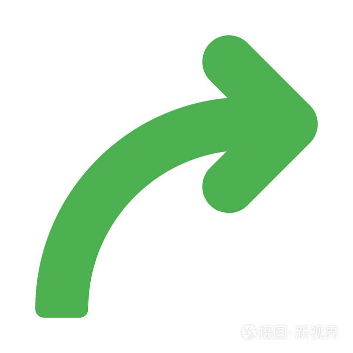 弯曲的箭头图标