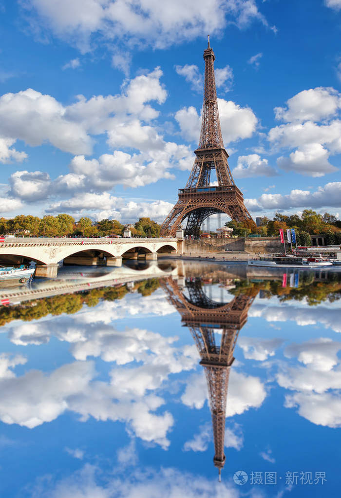 在法国巴黎的埃菲尔铁塔照片-正版商用图片0uzsne-摄图新视界