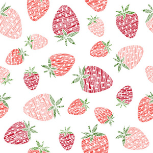 重复的草莓背景