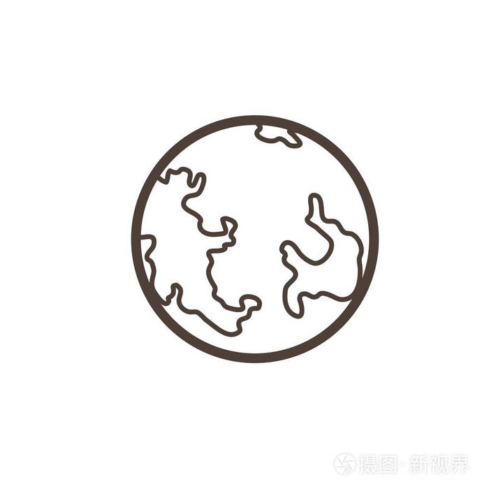 漫画地球矢量剪贴画