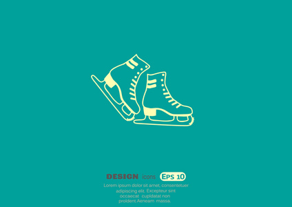 溜冰鞋 web 图标