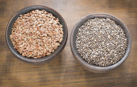 丹参变应原奇亚籽和亚麻籽照片