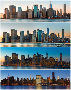 纽约城市天际线全景