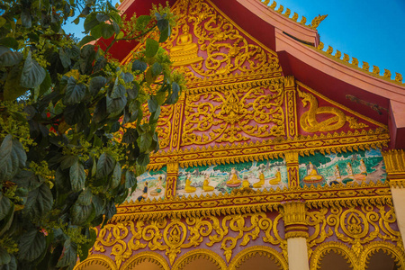 老挝旅游寺旧城