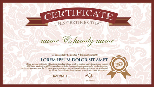 泰语摘要证书照片