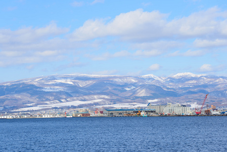 在北海道的函馆港