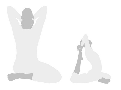 瑜伽姿势的插图