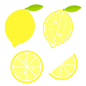 柠檬水果矢量