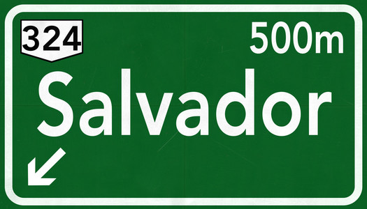 萨尔瓦多巴西公路路标