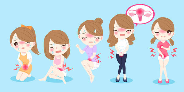 卡通女人与键卡通女人与月经照片