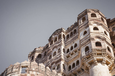 在焦特布尔 rjasthan 印度 mehrangarh 堡