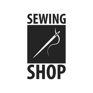 啤酒厂的会徽或徽号裁缝, 缝纫, 手工制作的会徽或徽号.矢量图照片