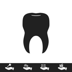 牙齿标志图标