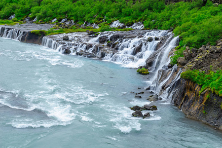 Hraunfossar 瀑布