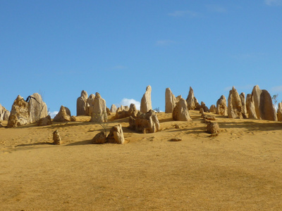 石峰在 Nambung 国家公园