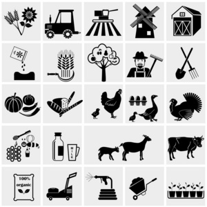 农业和养殖的图标图片