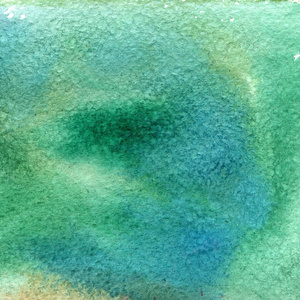 蓝色和绿色水彩纹理的插图。水彩抽象的背景下，螺栓 模糊 填充 打印 喷雾 擦