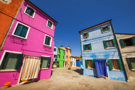 布拉诺，威尼托，意大利多彩岛上的通用结构