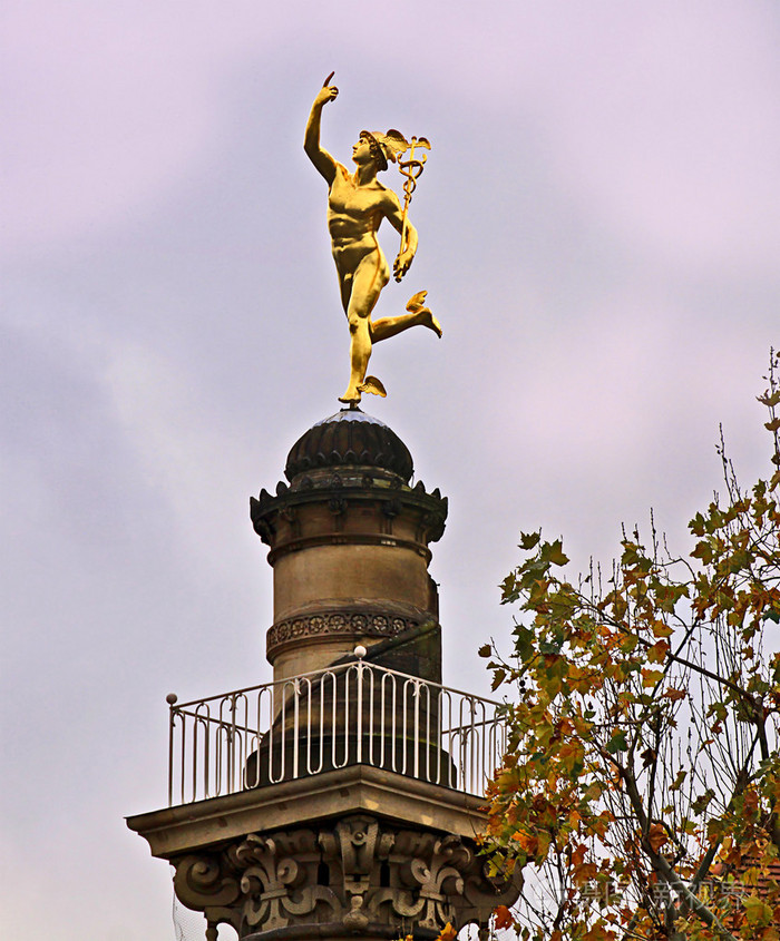 德国斯图加特,金赫耳墨斯雕像