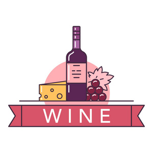 葡萄酒的插图项目