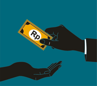 给钱盾的手照片