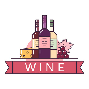 葡萄酒的插图项目