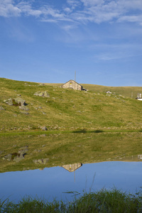 山地森林景观湖