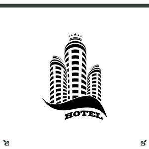 酒店建筑图标