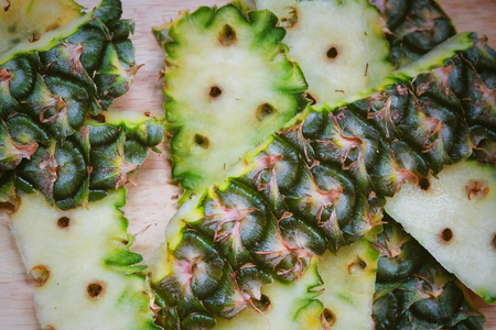 生物废物有机菠萝皮的照片