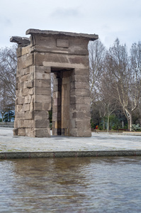 殿的 Debod 在马德里，西班牙