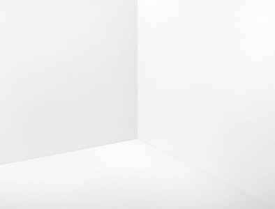 空荡荡的房间角落里漆成白色的色彩工作室房间背景