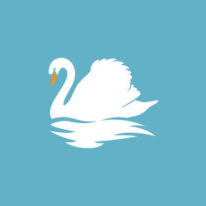 天鹅标志圆圈天鹅 logo 标志照片