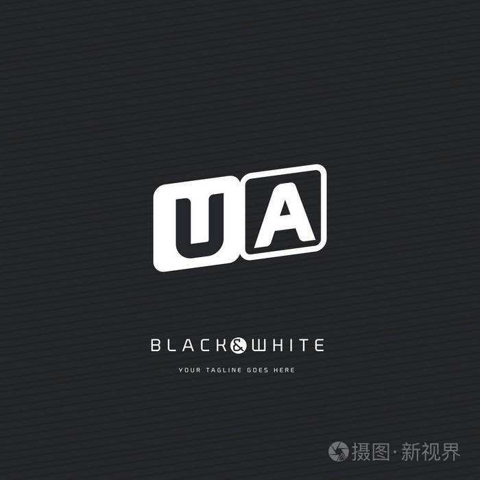 Ua 字母标志名片