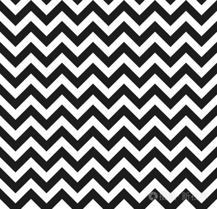 雪佛龙曲折单色的无缝纹理