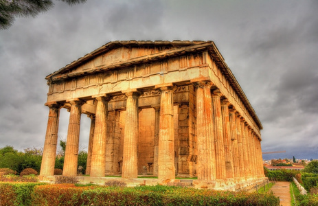 寺庙的赫在雅典希腊