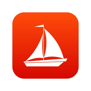 船用帆图标数字红色