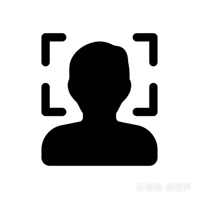 脸上扫描仪图标