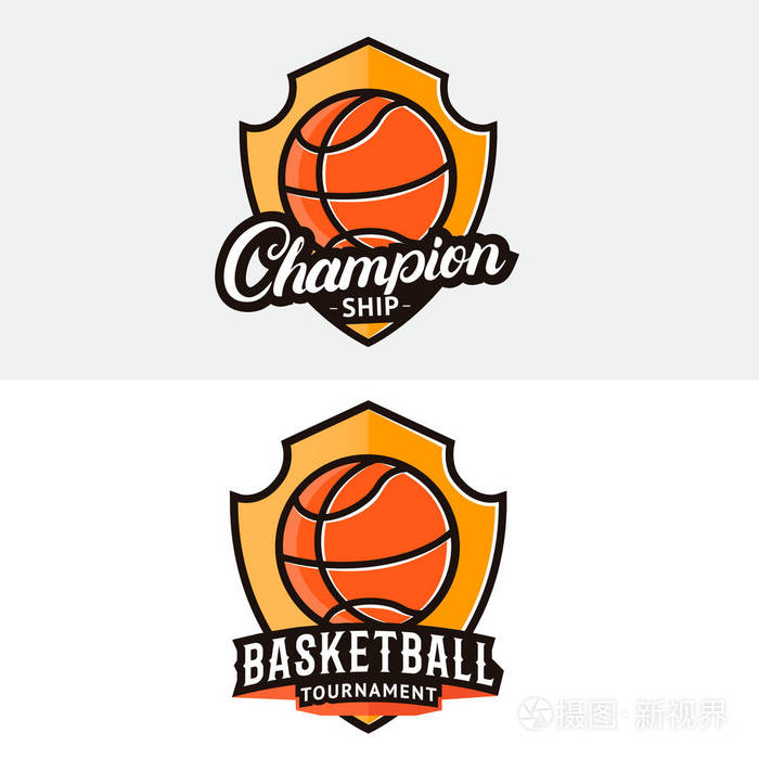 集篮球标志, 标签, 徽章, 会徽