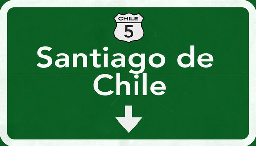 Santiago 智利公路路标