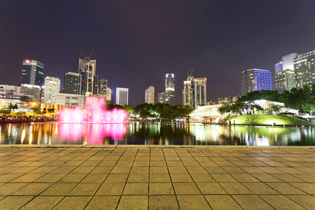 音乐喷泉在吉隆坡举行