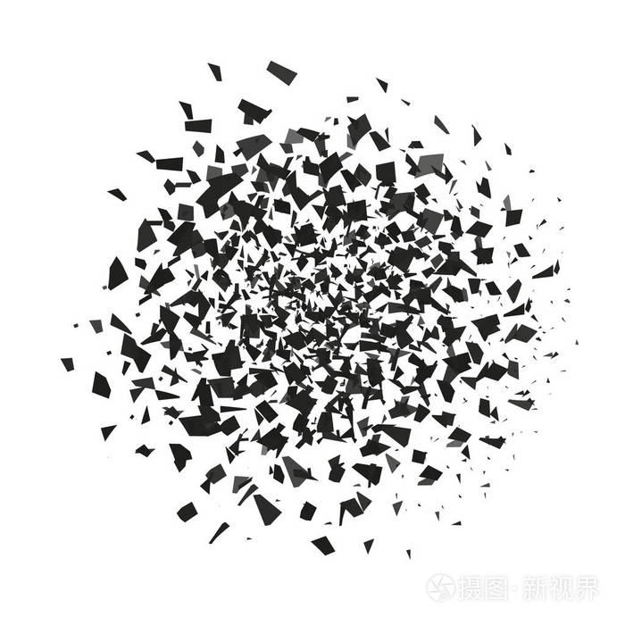 与许多小纸屑剥落的抽象背景.矢量背景