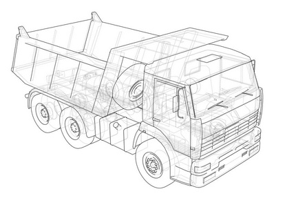 矢量自卸车图片-矢量自卸车素材-矢量自卸车插画-摄图新视界