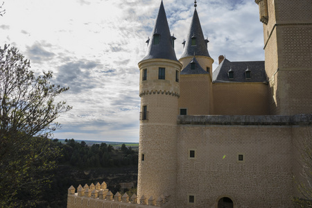 塞戈维亚，西班牙阿尔卡扎城堡城市
