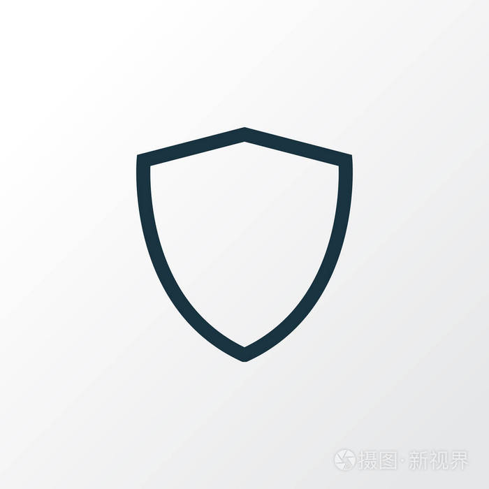 盾的大纲符号优质隔离保护中时尚元素