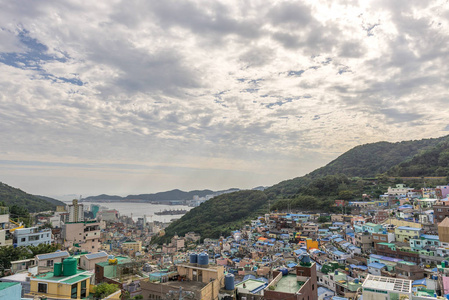 Gamcheon 文化村在韩国釜山