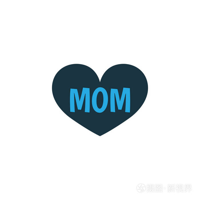 妈妈彩色的图标符号优质隔离妈妈元素的时尚风格