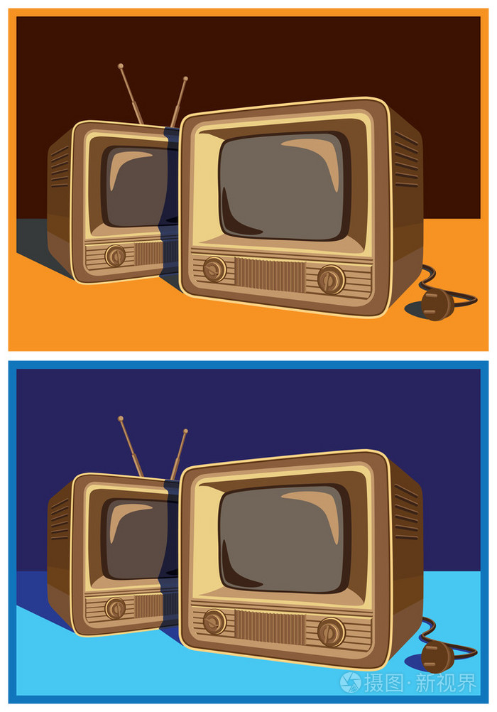 旧电视插画-正版商用图片0v4nkk-摄图新视界