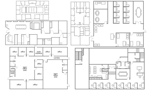 办公室平面布置图组图片